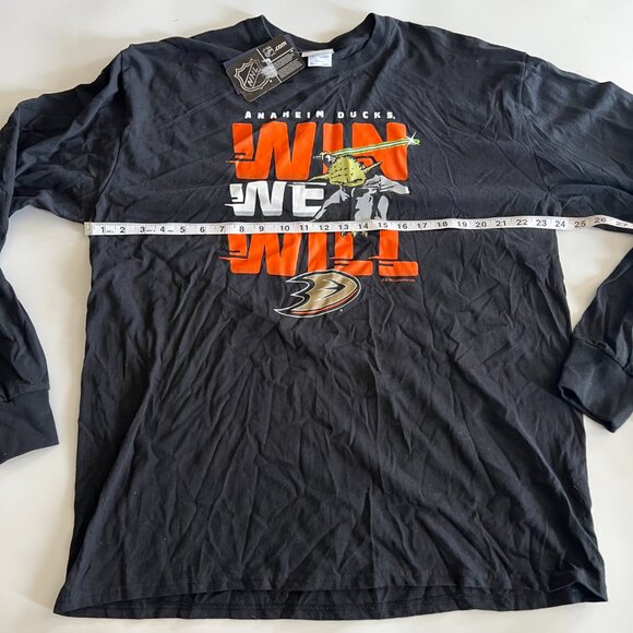 NWT Mens XL Anaheim Ducks Star Wars Long Sleeve Shirt - Picture 7 of 7